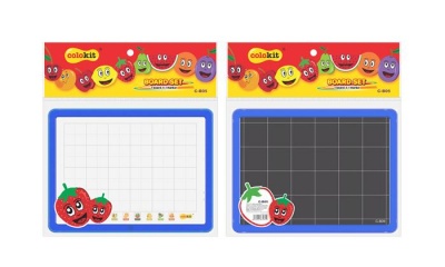 Tabuľa 2in1, s popisovačom, COLOKIT "Board set", modrá