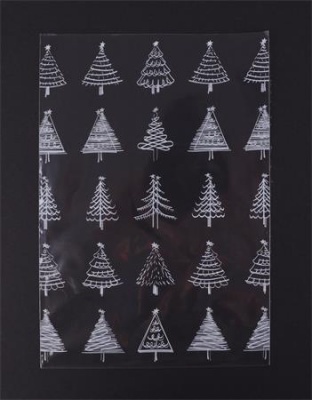 Celofánové vrecko, BOPP, 180x450 mm, vianočný vzor
