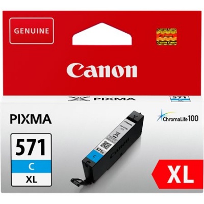 CLI-571CXL toner pre tlačiarne Pixma MG5750, 6850,7750, CANON modrá, 11 ml